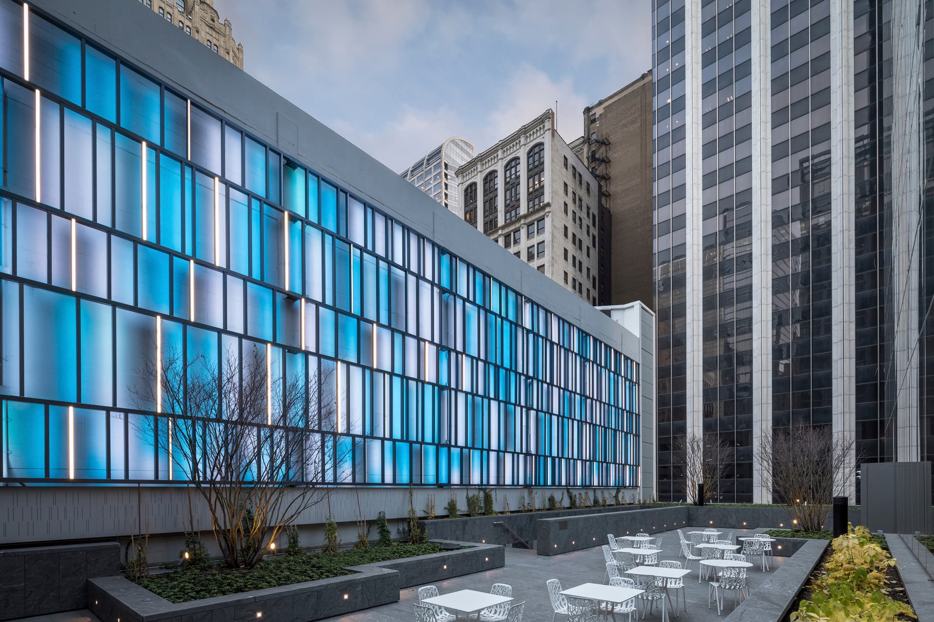 Sensing Change, AV&C, Dimensional Communications, ESI Design, Media, , chicago, interactive media, outdoors, upLIGHT