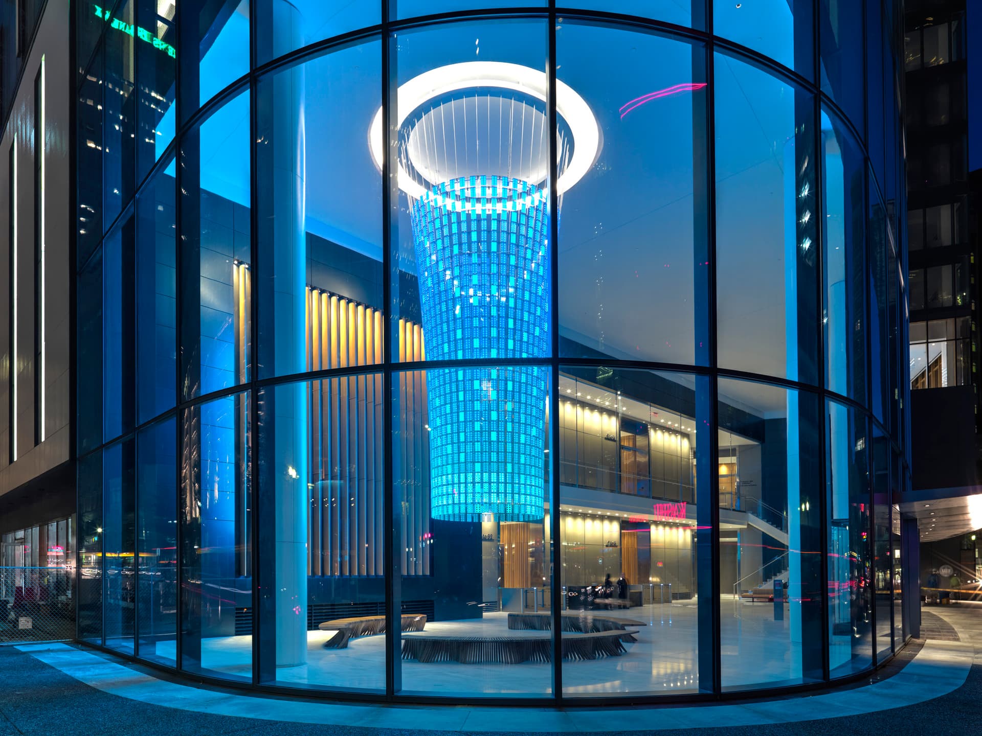 art, atrium, electronic, esi, esi design, innovation, led, pittsburgh, pnc, pnc bank, sculpture, green building, Beacon