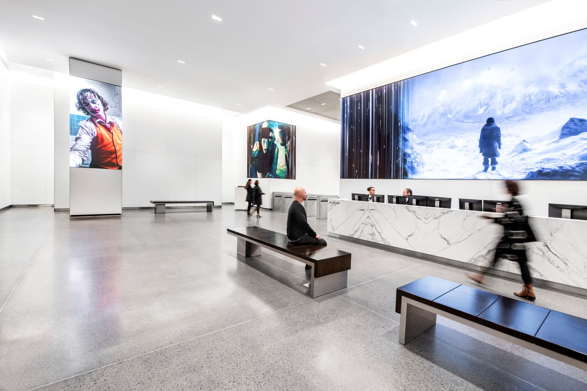ESI, Warner Media, lobby, security, waiting, experience design